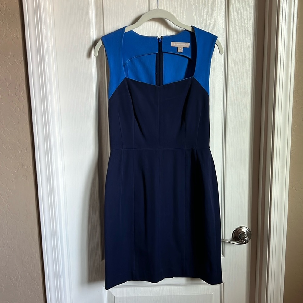 Banana Republic Navy Royal Blue Fit & Flare Dress Size 8